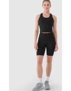 4F Colanti Femei Talia Inalta - Negru Intens - Material Sintetic