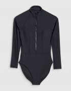 4F Costum de baie dama cu maneca lunga - negru - elastan