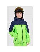 4F Geaca de schi copii - verde neon - poliester