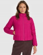 4F Geaca pentru femei - roz - umplutura sintetica - croiala slim - material rip-stop -