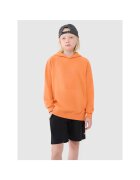 4F Hanorac baieti - Bumbac/Poliester - Oversize - Portocaliu