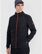 4F Hanorac barbati Polartec - guler inalt - negru - polar -