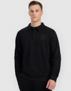 4F Hanorac barbati regular - negru - material french terry - bumbac -