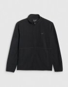 4F Hanorac dama fleece - guler inalt - negru - tehnologie Warm