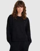 4F Hanorac dama negru - fara fermoar - fara gluga - bumbac