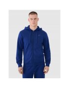 4F Hanorac sport barbati albastru - bumbac poliester