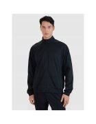 4F Hanorac sport barbati - antrenament - fermoar - negru - fibre sintetice