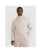 4F Hanorac sport barbati bej - gluga - fermoar - material sintetic
