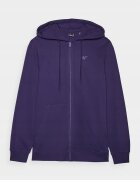 4F Hanorac sport barbati bleumarin - 80% bumbac - gluga integrata - fermoar