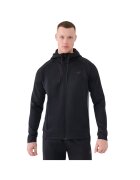 4F Hanorac sport barbati M513 - negru intens - material elastic - cu gluga