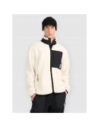 4F Hanorac sport barbati polar sherpa - guler inalt - 2 buzunare cu fermoar - bej - poliester