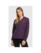 4F Hanorac sport cu gluga - violet - material fleece