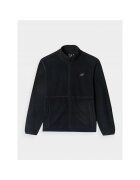 4F Hanorac sport dama fleece - guler inalt - negru