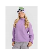 4F Hanorac sport dama - oversize - guler inalt - violet - poliester