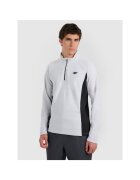 4F Hanorac sport fleece - guler inalt - gri - pentru schi