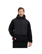 4F Hanorac sport polar sherpa - gluga - negru - material moale