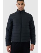 4F Jacheta barbati puf sintetic - poliester - guler inalt - hidrofob - negru