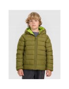 4F Jacheta reversibila baieti - verde masliniu - poliester -