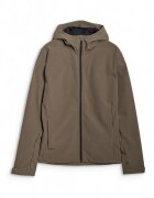 4F Jacheta softshell barbati NeoDry 5000 - poliester - gluga reglabila - maro