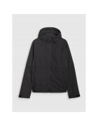 4F Jacheta softshell barbati poliester - NeoDry 10000 - gluga reglabila - neagra - Drytex