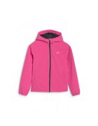 4F Jacheta softshell pentru fete - rezistenta la vant - gluga - poliester - roz - hidrofob