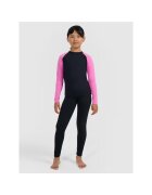 4F Lenjerie termoactiva fete - poliester - negru/roz