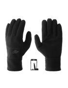 4F Manusi unisex - material poliester - culoare negru