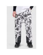 4F Pantaloni de schi barbati - poliester - alb/negru