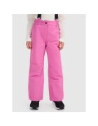 4F Pantaloni de ski pentru fete - roz - NeoDry 5000 - bretele reglabile