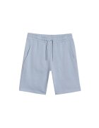 4F Pantaloni scurti barbati albastru - bumbac/poliester - croiala normala - fara captuseala