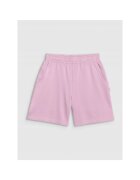 4F Pantaloni scurti copii - bumbac - violet - croiala normala - fara captuseala