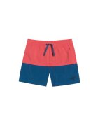 4F Pantaloni scurti de plaja baieti poliester - rosu/albastru