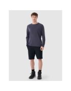 4F Pantaloni scurti de trekking elastici - negru - material sintetic