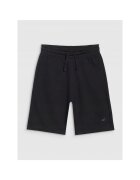 4F Pantaloni scurti de trening pentru baieti - negru - bumbac -