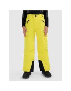 4F Pantaloni ski copii galbeni - NeoDry 8000 - impermeabili - rip-stop
