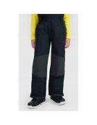 4F Pantaloni snowboard baieti - negri - NeoDry 10000/8000 - bretele reglabile