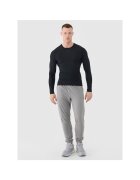 4F Pantaloni sport barbati antrenament - gri - material respirabil