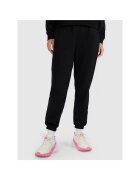 4F Pantaloni sport bumbac negru - Negru