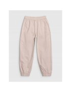 4F Pantaloni sport copii - largi - bumbac 100% - bej