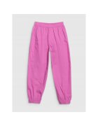 4F Pantaloni sport copii - largi - roz - bumbac