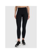 4F Pantaloni sport dama colanti de antrenament - culoare negru - din poliester