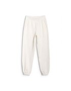 4F Pantaloni sport dama jogger - alb - bumbac 80% - primavara-vara 2025