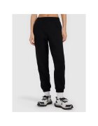 4F Pantaloni sport dama - joggeri - talie inalta - negri - tesatura periata