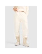 4F Pantaloni sport dama micropolar - albi - talie medie - 2 buzunare