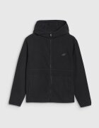 4F Polar Femei cu Gluga - Fermoar si Tehnologie Warm Negru - Microfleece Usor XS-XXL - Perfect pentru Sport si Casual