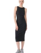 4F Rochie din tricot bumbac - negru
