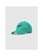 4F Sapca copii verde - unisex - 100% bumbac - marime universala