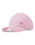 4F Sapca pentru Copii Unisex Junior - Roz Pal - Bumbac 100% - Cozoroc Curbat - Ajustabila Velcro - Sportstyle