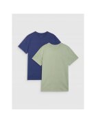 4F Set 2 tricouri sport barbati bumbac - verde/albastru