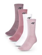 4F Set de 4 perechi de sosete lungi unisex JWAW24USOCF297 Colorat - - Textil - Elastan